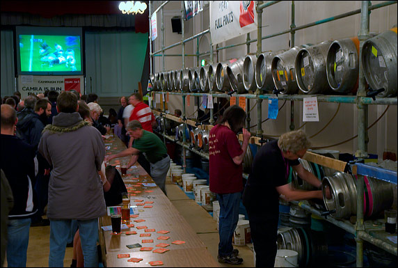View of main hall bar