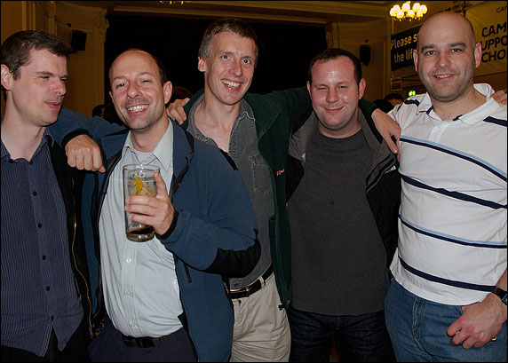 A social group enjoying the festival